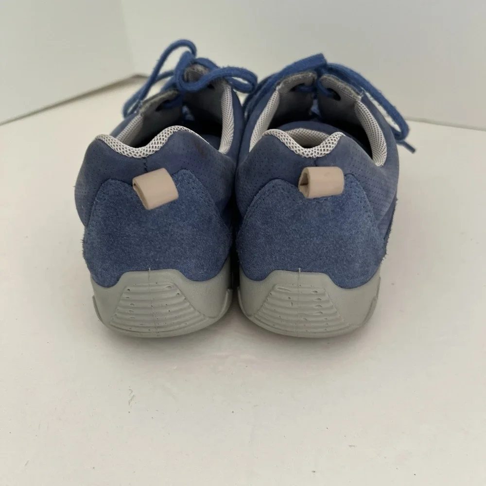 Hotter Leanne Suede Leather Blue Comfort Concept Womens Walking Shoes | Size 9